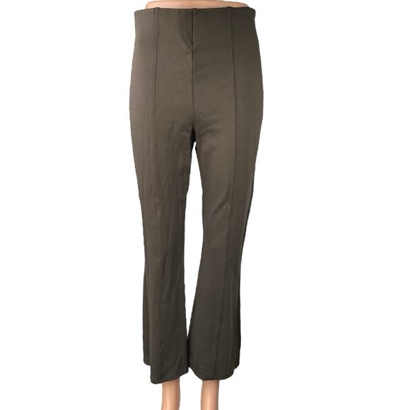 Old Navy Pants - Old Navy Brown Tan High Waist Stretch Pull On Flare Boot Cut Trousers Pants M